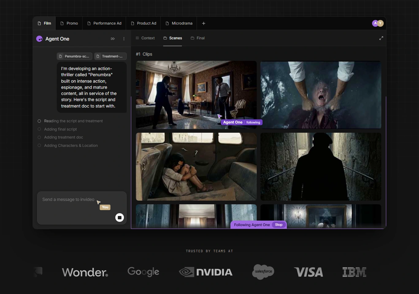 AI InVideo Pro dashboard – AI video editor with timeline, template library, and real‑time preview